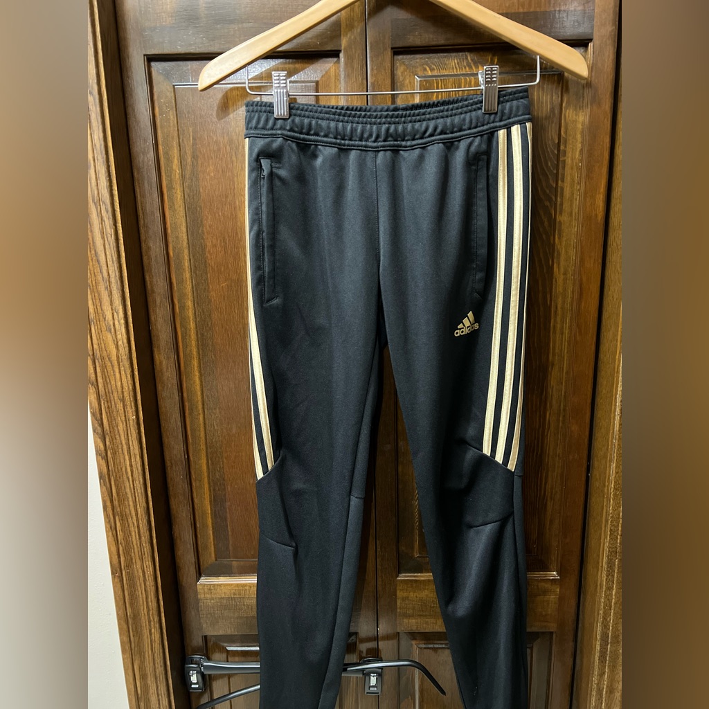 Adidas Climacool Black Gold Stripes Track Pant Joggers | Xs